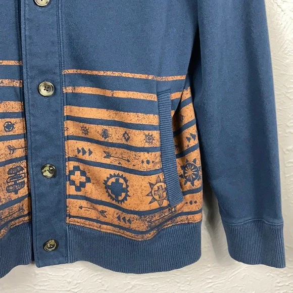 Arizona Jean Co. Navy Blue Button Up Sweater XL - Picture 2 of 9